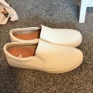 Cream Slip-On Sneakers
